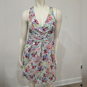 Asos Mela loves London sleeveless  floral cotton dress S